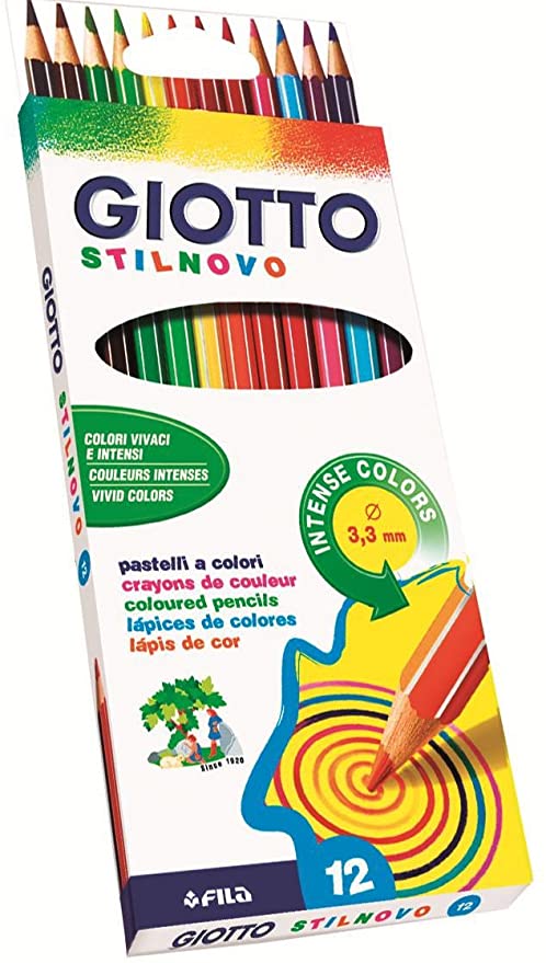 Pastelli Giotto Stilnovo confezione 12 colori