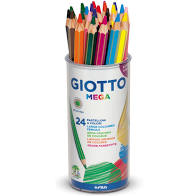 Pastelli Giotto Naturale. Barattolo 84 matite colorate - Giotto -  Cartoleria e scuola